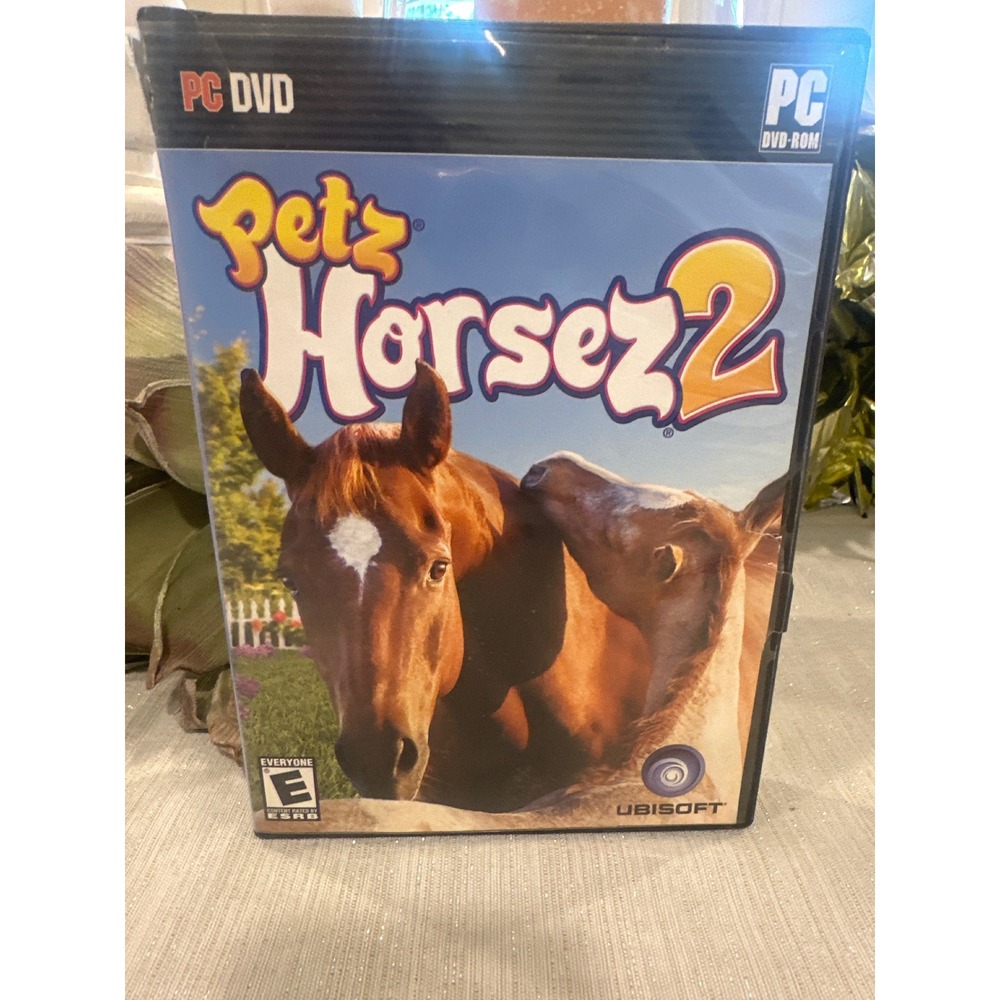 Petz Horsez 2 PC DVD-ROM Ubisoft Horse Simulation Game Windows XP Vista 2007